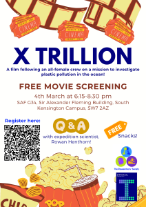 X trillion Free Movie Screening Poster